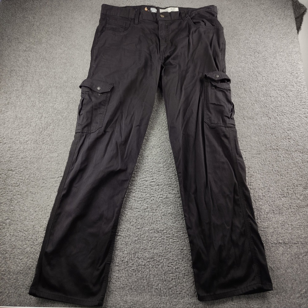 LAPCO FR Cargo Pants Mens 36x32 Black Flame Resistant Workwear EUC